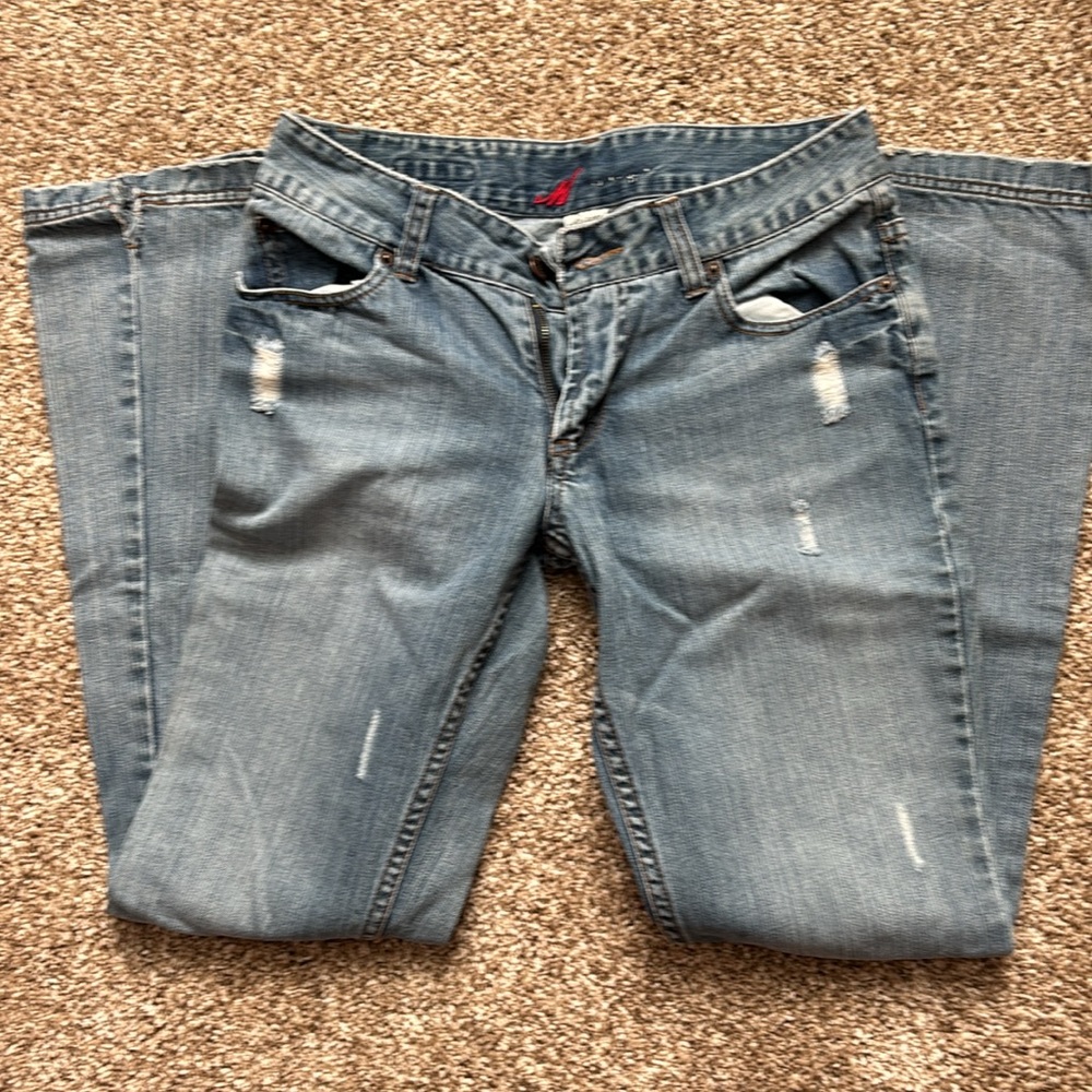 Distressed jeans